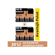 Duracell LR6/MN1500 AA Kalem Pil 20'li