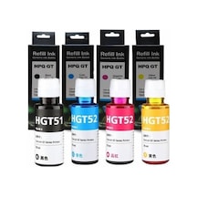 Eko Kartuş Hp Deskjet GT-5820 4 Renk (GT51XL GT52XL) 90ML Uyumlu Mürekkep,