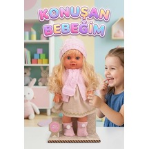Lucia Girl Konuşan 35 Cm - Etkileşimli Kolları Bacakları Ve Kafası Et Kutulu Atkılı Oyuncak Bebek 36269937