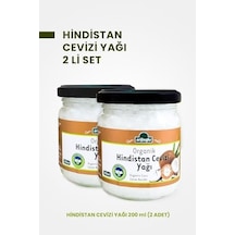 Organik Hindistan Cevizi Yağı 200 Ml + 200 Ml 2 Li Paket