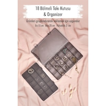 18 Bölmeli Takı Kutusu & Çok Amaçlı Kutu & Organizer Çok Renkli