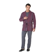 Pierre Cardin Erkek 3'lü Pijama Set Takım Bordo