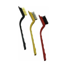 3 Parça Mini Tel Fırça Seti Prinç - Çelik - Naylon Fırça 5122