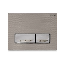 Design Metal Kumanda Paneli Balık Sırtı Desenli Krom