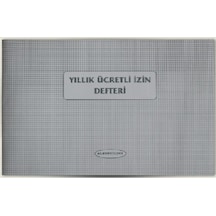 Turkuaz Ücretli İzin Defteri 40 Yaprak