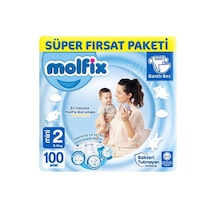 Molfix Bebek Bezi 2 Numara Mini Süper Fırsat Paketi 100 Adet
