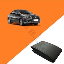 Fiat Linea Kemikli Dirkesiyon Uyumlu Deri Direksiyon Kılıfı Kaliteli Dikmeli Siyah