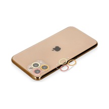 Apple İphone 11 Pro Renkli Kamera Lens Koruma Cam - Turuncu-kırmızı Belirtilmemiş