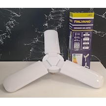 İtalyano Pervane 3 Kanat Katlanır Led Ampul 45 W 7000k Beyaz Işık E27 Duy