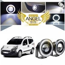 Citroën Nemo Uyumlu, Universal Mercekli Led Sis Farı, 76mm Beyaz Renk