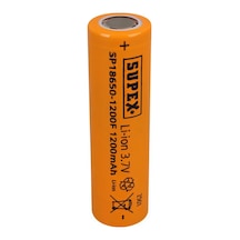Supex Sp18650-1200f 3.7v 1200mah Li-ion Düz Kafa Pil
