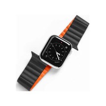 Dux Ducıs Apple, Uyumlu Watch 38/40/41mm İçin Manyetik Zincir Versiyon Pu Deri Kayış Kordon- 5775