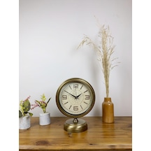 Eskitme Metal Vintage Masa Saati 25 20 Cm Renkli