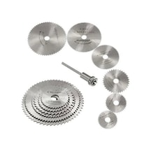 Zhltools Metal 6 Parça Mini Matkap Ucu Ahşap Kesme Yuvarlak Çelik Bıçak Disk Testere Seti Kiti