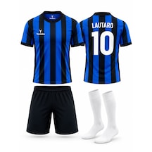 Yenteks Lautaro Yazılı Lacivert Çocuk Forma Seti + Çorap