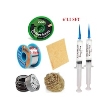 Mechanic Lehim Teli 0,3mm 40gr Havya Uc Temizleyici Rslasm Flux Ve 2uul-2015 Lehim Emme Teli Seti3 St04