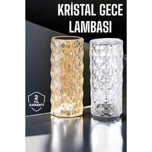Gece Lambası Kristal Lamba Dokunmatik Şarjlı Hediyelik Çok Renkli 42901714