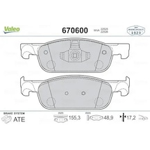 Renault Symbol 3 On Fren Balatasi 1.0 2017-2019 Valeo 670600