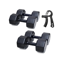 Ps Spor 2 Li Dambıl Set + Sayaçlı Ayarlanabilir El Yayı 8 Kg X 2 Adet 10 Kg X 2 Adet