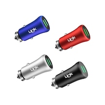 Linktech M580 12W 2.4A Metal Araç Içi Şarj Aleti Adaptör (Başlık)