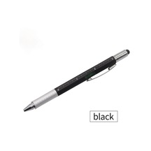 Siyah 1pc Çok Fonksiyonlu Tükenmez Kalem Aracı Kalem Okul Ofis Malzemeleri Kırtasiye Kalem