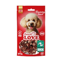 Snack - 242 - Love Köpek Ödül Ve Eğitim Ördek-morina Küp Şekil Kesimli 12 Mm Küp - Csmo-tex - 70 Gr