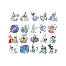 Robotlar Sticker Set 20 Parça Telefon, Tablet, Defter, Laptop Sticker