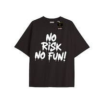 Flood Of Style Siyah Oversize T-shirt Norisknofun Özel Tasarım