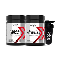 Bcaa Şeftali & Armut Mix Aroma - 400 Gr - 40 Servis + Glutamine Vişne Aromalı - 420 Gr - 60 Servis Karışık Meyve