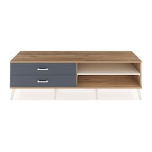 Hyperion Tv Ünitesi Tek Raflı 2 Çekmeceli 176x44x51 Çam-aytaşı/antrasit Aytası/antrasıt