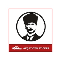 Atatürk Sticker Mustafa Kemal Atatürk Silüet Sticker Oto Sticker