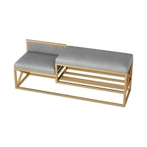 Lulu Gold Metal Gri Benç Ayakkabılık