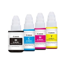 Canon Gı-490  4 Renk Mürekkep Seti Siyah, Mavi, Kırmızı, Sarı - G2400 G2411 G3400 G3411 G4411 Uyumlu
