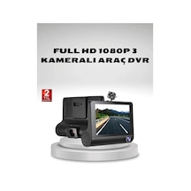 Araç Kamerası 3 Lü Full Hd Dvr 1080p Gece Görüşlü Ve G-sensörlü 44923119