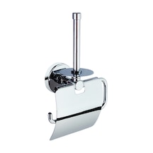 Dekor Kapaklı Wc Kağıtlık Yedekli D90 6021 02 Gümüş