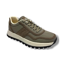 Ryt 26ym Med-26 Keten Anatomik Taban Erkek Sneaker Zeytin Bej Yeşil