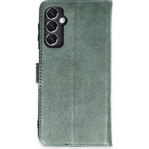 Samsung Galaxy M34 5g Uyumlu Kılıf Trend S Plus Kapaklı Kılıf - Yeşil