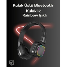Northcity Rgb Işıklı Katlanabilir Bluetooth 5.3 Kulak Üstü Kulaklık - Renkli Ses Deneyimi