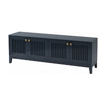 Masifart Ceviz 180 Lik Çıtalı Konik Tv Ünitesi Eskitme