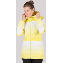 Maraton Sportswear Comfort Kadın Kapşonlu Uzun Kol Basic Sarı Trenchcoat 16400-sarı