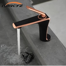 Narcyz Banyo Lavabo Bataryası Bakır - Siyah