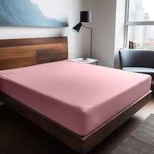 Soley Mix & Match Plain %100 Pamuklu Ranforce 100 X 200 Tek Kişilik Çarşaf Pembe