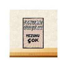 Kahpeliğin Okulu Yok Ama Mezunu Çok 20x30 Cm Retro Ahşap Tablo Çok Renkli - 743297220 Çok Renkli