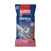 Rıntı - 106 - Bıttıes Yetışkın Köpek Ödülü Tavuk-dana 75 Gr X - Shophnrl - 4 Adet