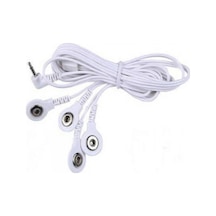 4 Uçlu Çıtçıtlı Tens Pedi Kablosu Elektrot Tens Pedi Masaj Aleti Kablosu