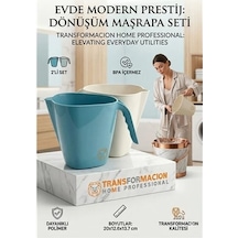 Znv Zenvia Mey İthalat Modern Maşrapa Seti 2'li Kırılmaz Banyo Su Tası, Ergonomik Tasarım 723090 Znv2025 Cmn Renkli