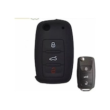 Leon Mk2 Golf 6 Scirocco Caddy Polo Silikon Anahtar Koruma Kılıfı
