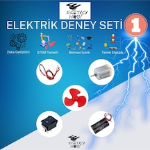 Kutulu, Elektrik Deney Seti - 1 Eğitici Hobi Bilim Seti