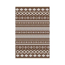 Kartela Halı Nera Halı Kaymaz Taban Makinede Yıkanabilir Halı Kahverengi - 160 X 240 Cm