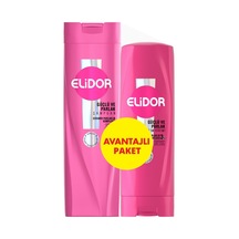Elidor Güçlü Parlak Şampuan 400 Ml + Saç Kremi 200 Ml - 8 Adet Tarı